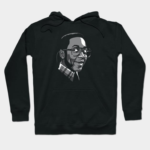 Jaleel White greyscale Hoodie by @johnnehill